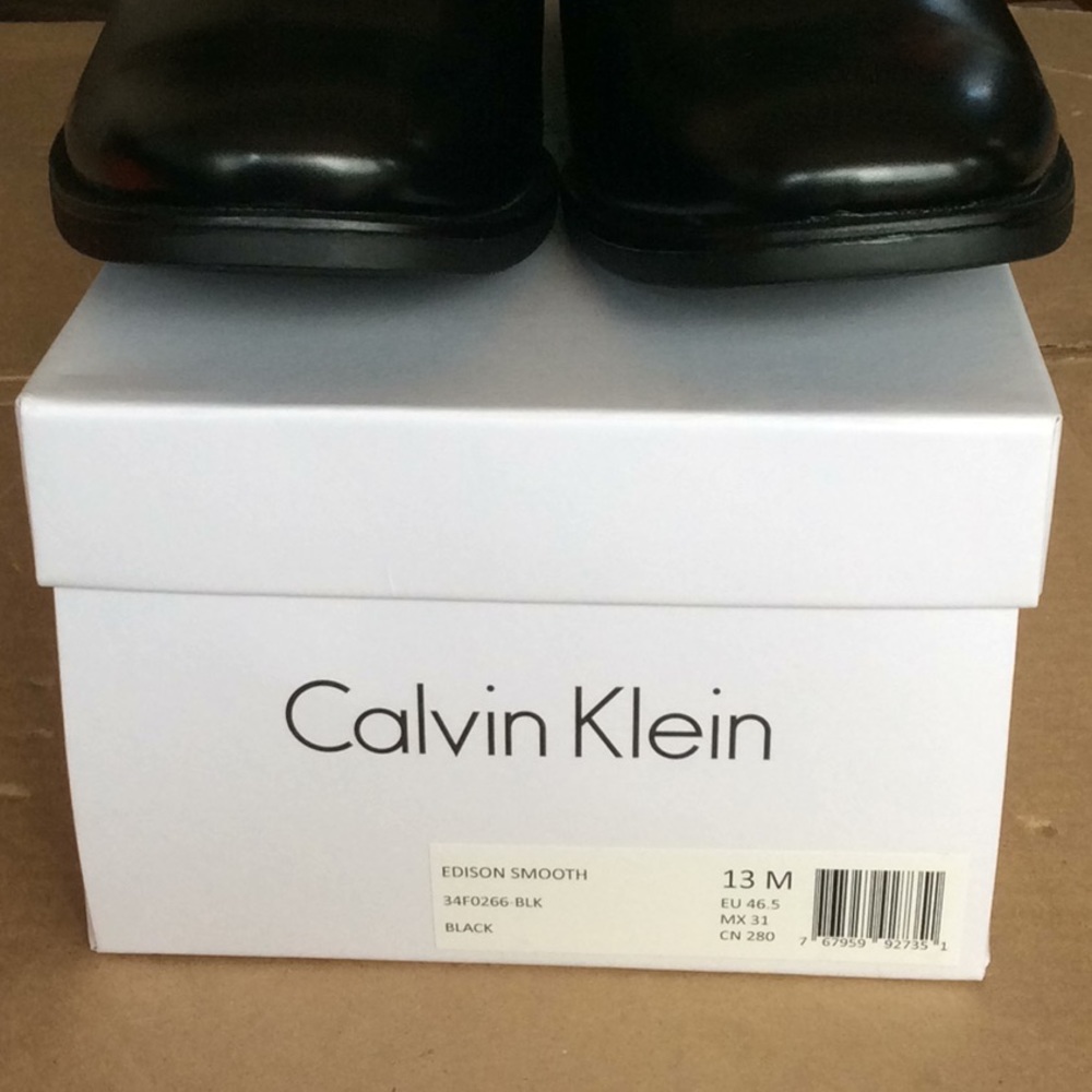 Calvin Klein Edison Smooth Black Loafer - Picture 6 of 6